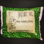 One of the bags of frozen peas that were handed out during Bro Vasectomy Weekend.